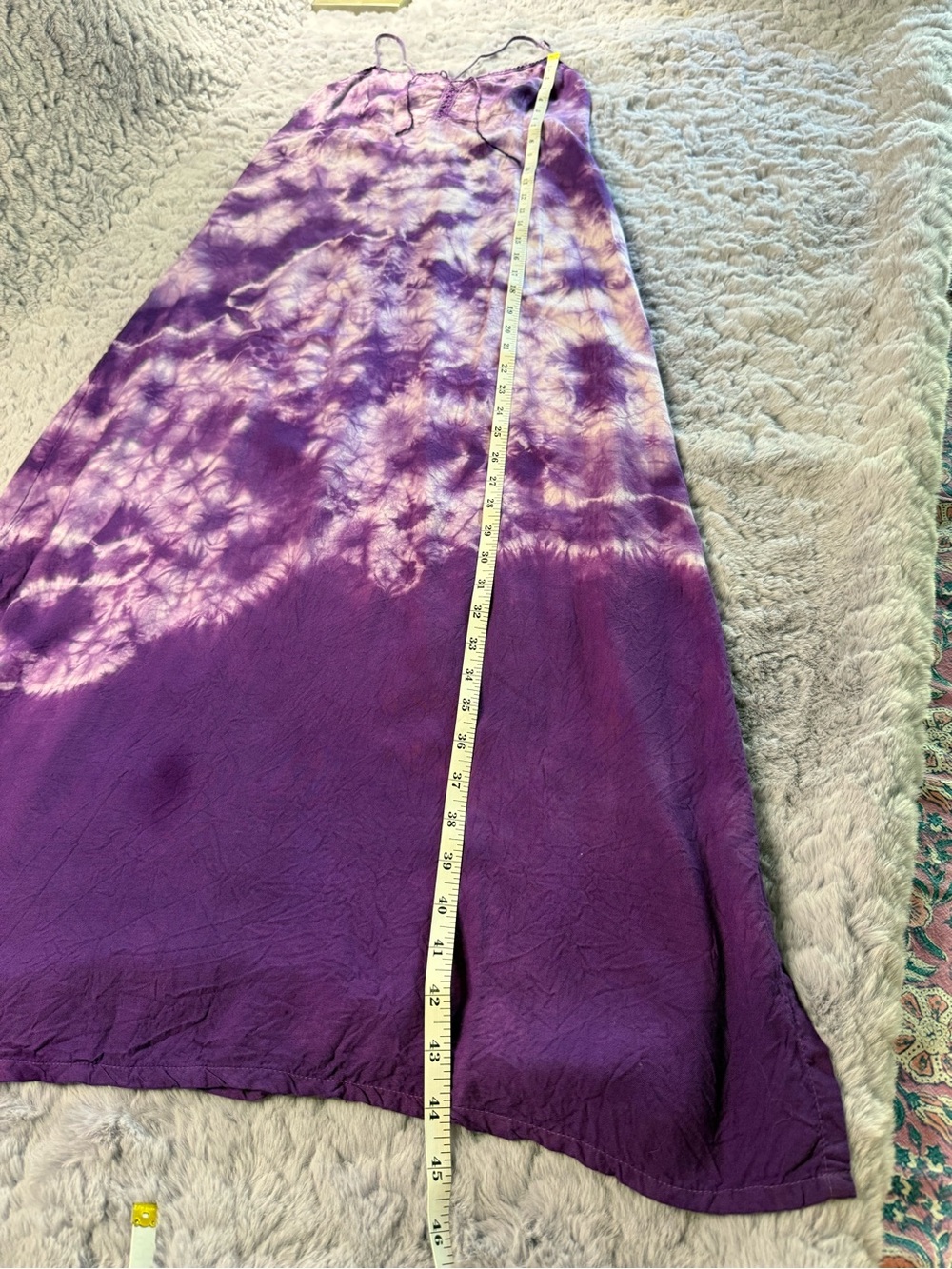 Purple Tie-Dye Slip Maxi Dress - Picture 7 of 8